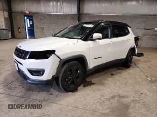 2018 Jeep Compass Latitude with VIN 3C4NJDBB7JT395873, listed as a Copart auction lot 82109115 with Not provided miles and Salvage title. Bid and sale history available at DreamBid. Image 1.