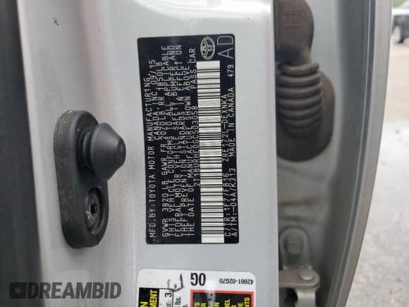 2016 Toyota Corolla L z VIN 2T1BURHE0GC503058, wystawiony jako Copart lot #67726655 z przebiegiem 178 473 mil mil oraz Szkoda całkowita • Salvage title. Historia ofert i sprzedaży dostępna na DreamBid. Obrazek 12.