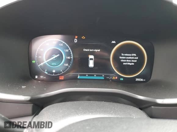 2022 Hyundai Santa Fe Limited with VIN KM8S5DA15NU026663, listed as a Copart auction lot 69520925 with 25,536 mi miles and Salvage title. Bid and sale history available at DreamBid. Image 9.