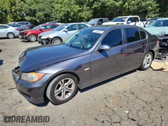 2008 BMW 3 Series 328i with VIN WBAVA33538KX89270, listed as a Copart auction lot 71548215 with 171,690 mi miles and Salvage title. Bid and sale history available at DreamBid. Image 1.
