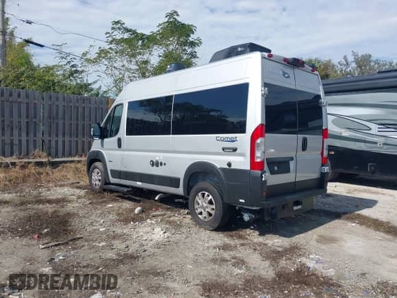 2023 Ram ProMaster Cargo with VIN 3C6LRVBG1PE601128, listed as a IAAI auction lot 41249354 with Not provided miles and . Bid and sale history available at DreamBid. Image 3.