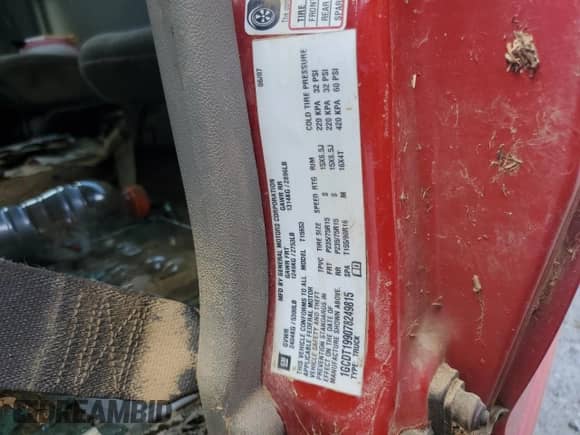 2007 Chevrolet Colorado LS z VIN 1GCDT199078249815, wystawiony jako Copart lot #53570925 z przebiegiem Nie podano mil oraz Szkoda całkowita • Salvage title. Historia ofert i sprzedaży dostępna na DreamBid. Obrazek 12.