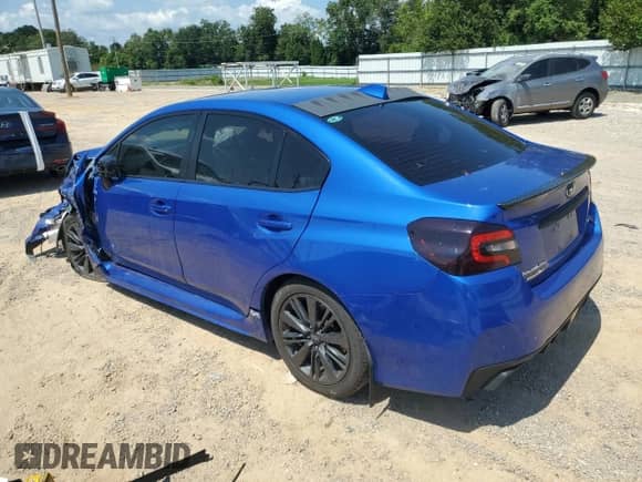 2021 Subaru WRX with VIN JF1VA1A68M9813993, listed as a Copart auction lot 71886835 with Not provided miles and Non repairable. Bid and sale history available at DreamBid. Image 2.
