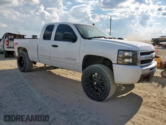 2011 Chevrolet Silverado 1500 LT with VIN 1GCRCSE02BZ345645, listed as a Copart auction lot 82348175 with 260,613 mi miles and Salvage title. Bid and sale history available at DreamBid. Image 4.