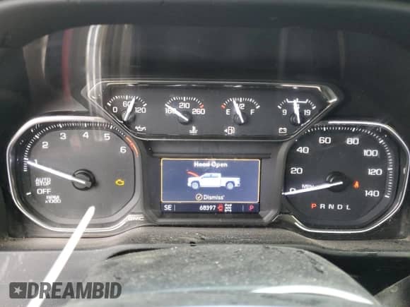 2020 GMC Sierra 1500 Elevation with VIN 1GTR9CED7LZ194553, listed as a Copart auction lot 44158535 with 68,397 mi miles and Salvage title. Bid and sale history available at DreamBid. Image 9.