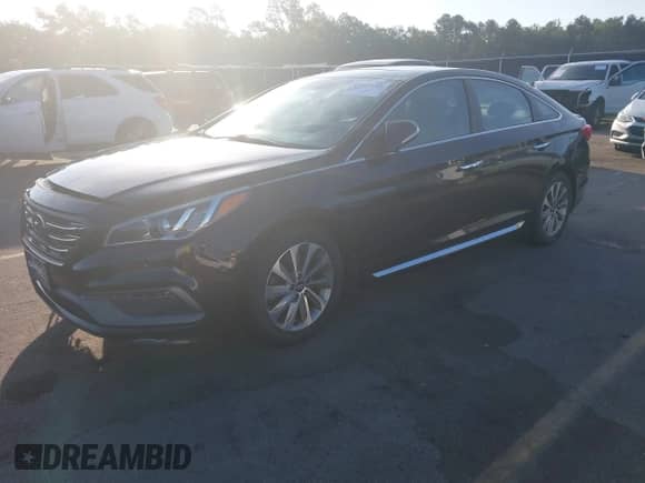 2017 Hyundai Sonata Sport with VIN 5NPE34AFXHH556161, listed as a IAAI auction lot 43277147 with 149,001 mi miles and . Bid and sale history available at DreamBid. Image 2.