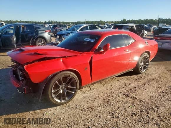 2023 Dodge Challenger R/T Scat Pack с VIN 2C3CDZFJXPH563377, выставлен на аукционе Copart как лот 90672125 с пробегом 30 167 миль миль и Списание • Salvage title. История ставок и продаж доступна на DreamBid. Изображение 1.