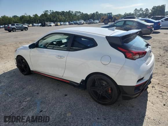 2022 Hyundai Veloster z VIN KMHT36AH0NU013791, wystawiony jako Copart lot #63401035 z przebiegiem 78 597 mil mil oraz Szkoda całkowita • Salvage title. Historia ofert i sprzedaży dostępna na DreamBid. Obrazek 2.