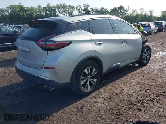 2020 Nissan Murano SV with VIN 5N1AZ2BS3LN155942, listed as a IAAI auction lot 42439190 with 104,785 mi miles and . Bid and sale history available at DreamBid. Image 4.