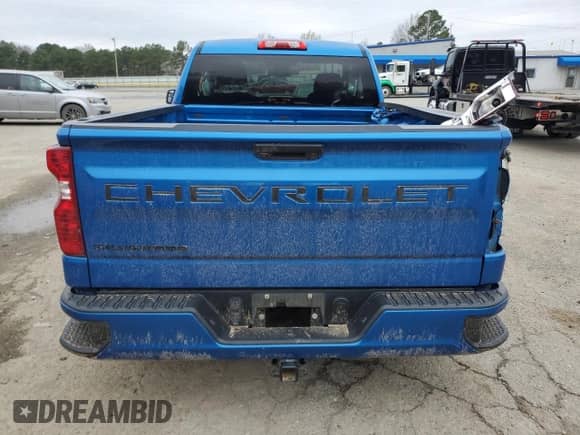 2022 Chevrolet Silverado 1500 Work Truck with VIN 3GCNAAEK3NG632724, listed as a Copart auction lot 45302405 with 38,129 mi miles and Salvage title. Bid and sale history available at DreamBid. Image 6.
