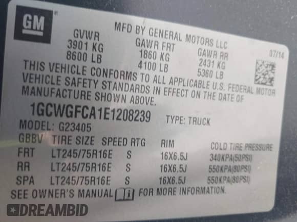 2014 Chevrolet Express Cargo с VIN 1GCWGFCA1E1208239, выставлен на аукционе IAAI как лот 42204385 с пробегом 211 179 миль миль и . История ставок и продаж доступна на DreamBid. Изображение 9.