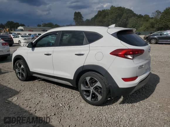 2017 Hyundai Tucson Limited with VIN KM8J3CA23HU382327, listed as a Copart auction lot 72927354 with 87,070 mi miles and Clean title. Bid and sale history available at DreamBid. Image 2.