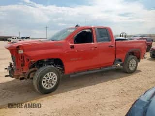 2024 Chevrolet Silverado 2500HD Work Truck z VIN 1GC2YLE77RF415335, wystawiony jako Copart lot #68273955 z przebiegiem 9 086 mil mil oraz Szkoda całkowita • Salvage title. Historia ofert i sprzedaży dostępna na DreamBid. Obrazek 1.