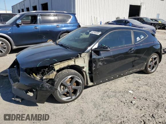 2019 Hyundai Veloster Turbo R-Spec z VIN KMHTH6AB9KU019288, wystawiony jako Copart lot #49748385 z przebiegiem 83 732 mil mil oraz Nie do naprawy • Non repairable. Historia ofert i sprzedaży dostępna na DreamBid. Obrazek 1.