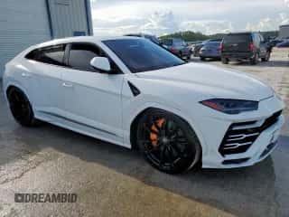 2020 Lamborghini Urus with VIN ZPBUA1ZL1LLA07374, listed as a Copart auction lot 59697224 with 28,558 mi miles and Clean title. Bid and sale history available at DreamBid. Image 4.