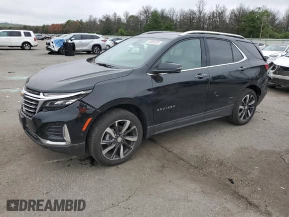 2023 Chevrolet Equinox Premier z VIN 3GNAXXEG9PL251473, wystawiony jako Copart lot #63980335 z przebiegiem 18 890 mil mil oraz Szkoda całkowita • Salvage title. Historia ofert i sprzedaży dostępna na DreamBid. Obrazek 1.