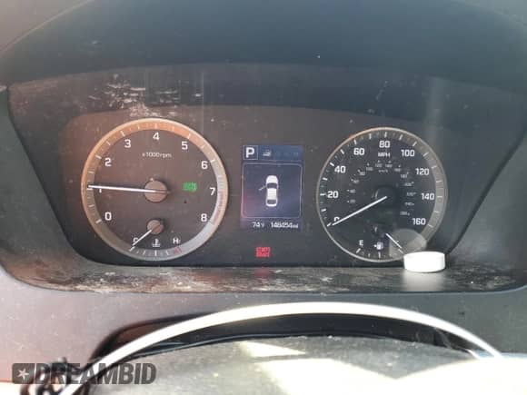 2016 Hyundai Sonata SE с VIN 5NPE24AF4GH359794, выставлен на аукционе Copart как лот 81987655 с пробегом 148 454 миль миль и Списание • Salvage title. История ставок и продаж доступна на DreamBid. Изображение 9.