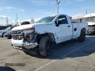 2023 Chevrolet Silverado 1500 Work Truck with VIN 3GCNAAEDXPG198788, listed as a Copart auction lot 63870635 with 23,608 mi miles and Salvage title. Bid and sale history available at DreamBid. Image 1.