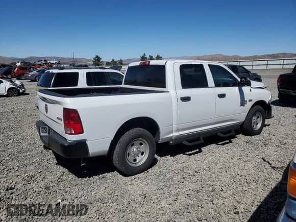 2021 Ram 1500 Express z VIN 3C6RR7KT6MG709344, wystawiony jako Copart lot #67237105 z przebiegiem 66 230 mil mil oraz Szkoda całkowita • Salvage title. Historia ofert i sprzedaży dostępna na DreamBid. Obrazek 3.