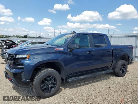 2021 Chevrolet Silverado 1500 LT Trail Boss with VIN 1GCPYFED3MZ206226, listed as a Copart auction lot 68469315 with 59,797 mi miles and Salvage title. Bid and sale history available at DreamBid. Image 1.