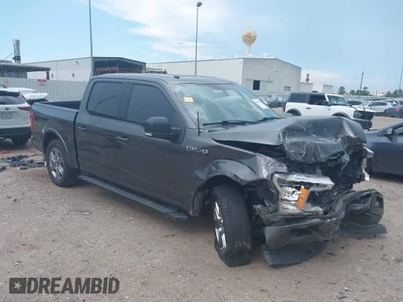2018 Ford F-150 XL with VIN 1FTEW1CG3JKF34568, listed as a IAAI auction lot 42983283 with 105,396 mi miles and . Bid and sale history available at DreamBid. Image 1.