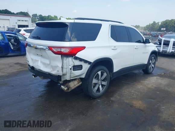 2019 Chevrolet Traverse LT z VIN 1GNERHKW7KJ320383, wystawiony jako IAAI lot #42600820 z przebiegiem 99 093 mil mil oraz . Historia ofert i sprzedaży dostępna na DreamBid. Obrazek 4.