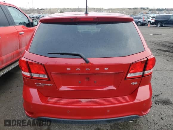 2014 Dodge Journey R/T with VIN 3C4PDDEG0ET202234, listed as a Copart auction lot 54495145 with 73,514 mi miles and Salvage title. Bid and sale history available at DreamBid. Image 6.