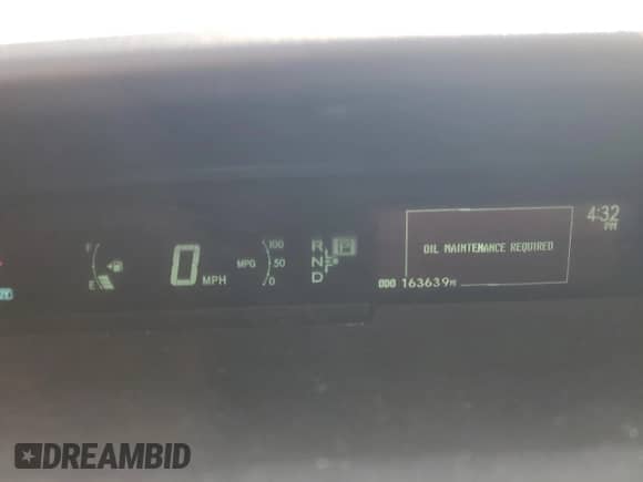 2010 Toyota Prius II with VIN JTDKN3DU7A0075160, listed as a Copart auction lot 71598635 with 163,639 mi miles and Salvage title. Bid and sale history available at DreamBid. Image 9.