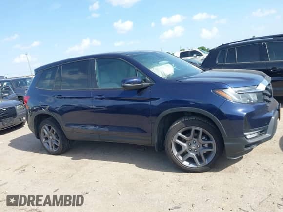 2023 Honda Passport EX-L с VIN 5FNYF8H59PB018864, выставлен на аукционе IAAI как лот 42745399 с пробегом 77 035 миль миль и . История ставок и продаж доступна на DreamBid. Изображение 13.