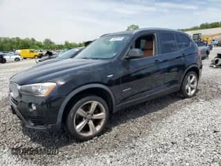 2017 BMW X3 sDrive28i with VIN 5UXWZ7C57H0U47550, listed as a Copart auction lot 56009785 with 104,836 mi miles and Salvage title. Bid and sale history available at DreamBid. Image 1.