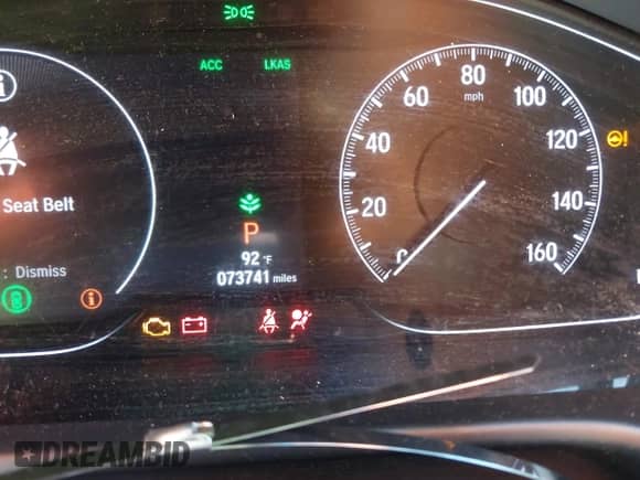 2020 Honda Accord Sport with VIN 1HGCV1F3XLA107272, listed as a IAAI auction lot 43288511 with 73,741 mi miles and . Bid and sale history available at DreamBid. Image 15.