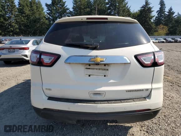 2015 Chevrolet Traverse LT z VIN 1GNKVGKD2FJ308350, wystawiony jako Copart lot #81767395 z przebiegiem 146 995 mil mil oraz Czysty tytuł • Clean title. Historia ofert i sprzedaży dostępna na DreamBid. Obrazek 6.