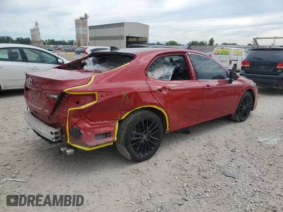 2023 Toyota Camry XSE with VIN 4T1K61AK1PU097849, listed as a Copart auction lot 70029005 with 42,809 mi miles and Salvage title. Bid and sale history available at DreamBid. Image 3.