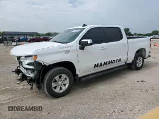 2022 Chevrolet Silverado 1500 LT with VIN 3GCUDDED6NG554607, listed as a Copart auction lot 59716265 with 58,050 mi miles and Salvage title. Bid and sale history available at DreamBid. Image 1.