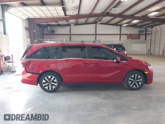 2025 Honda Odyssey EX-L с VIN 5FNRL6H64SB053606, выставлен на аукционе IAAI как лот 43212587 с пробегом 1 636 миль миль и . История ставок и продаж доступна на DreamBid. Изображение 14.