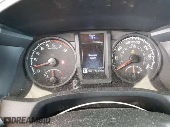 2022 Toyota Tacoma SR with VIN 3TYAX5GN0NT037122, listed as a Copart auction lot 85355205 with 73,416 mi miles and Salvage title. Bid and sale history available at DreamBid. Image 9.