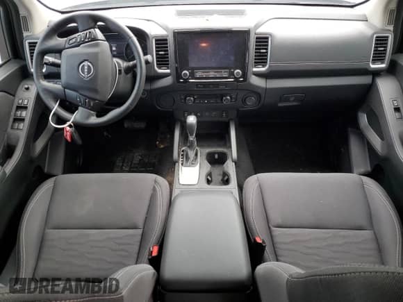 2023 Nissan Frontier Pro-X with VIN 1N6ED1EJ4PN639087, listed as a Copart auction lot 57213374 with 12,347 mi miles and Salvage title. Bid and sale history available at DreamBid. Image 8.