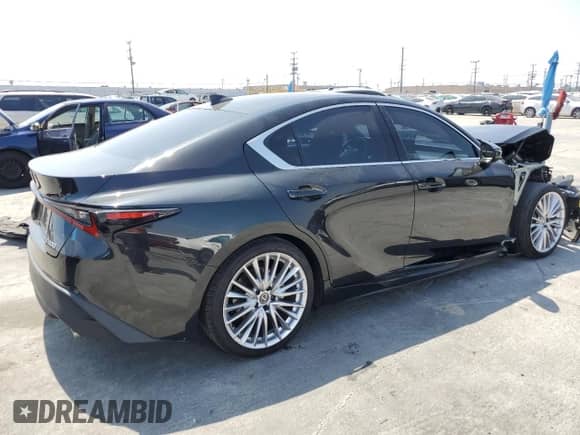 2022 Lexus IS 300 z VIN JTHDA1D27N5120709, wystawiony jako Copart lot #55264735 z przebiegiem 48 315 mil mil oraz Szkoda całkowita • Salvage title. Historia ofert i sprzedaży dostępna na DreamBid. Obrazek 3.