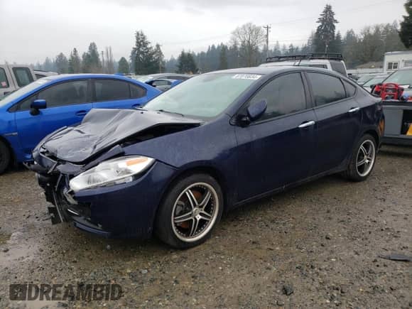 2013 Dodge Dart Limited with VIN 1C3CDFCH3DD182530, listed as a Copart auction lot 87070834 with 71,466 mi miles and Salvage title. Bid and sale history available at DreamBid. Image 1.