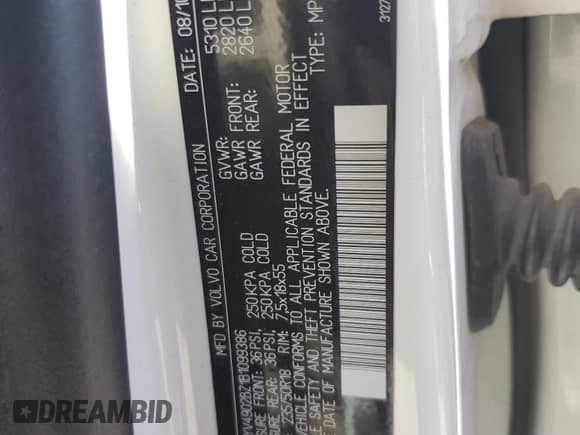 2011 Volvo XC70 3.0T с VIN YV4902BZ1B1099386, выставлен на аукционе Copart как лот 66813875 с пробегом 130 641 миль миль и Списание • Salvage title. История ставок и продаж доступна на DreamBid. Изображение 13.