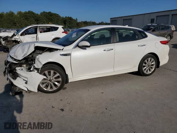 2018 Kia Optima LX with VIN 5XXGT4L37JG263265, listed as a Copart auction lot 71883775 with 155,430 mi miles and Salvage title. Bid and sale history available at DreamBid. Image 1.
