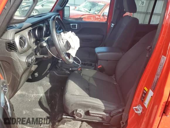 2021 Jeep Wrangler Unlimited Sahara with VIN 1C4HJXEGXMW631033, listed as a Copart auction lot 75080754 with 52,857 mi miles and Salvage title. Bid and sale history available at DreamBid. Image 7.