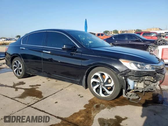 2017 Honda Accord EX-L z VIN 1HGCR3F02HA001881, wystawiony jako Copart lot #66877855 z przebiegiem 85 091 mil mil oraz Czysty tytuł • Clean title. Historia ofert i sprzedaży dostępna na DreamBid. Obrazek 4.