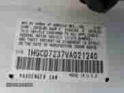 1997 Honda Accord LX with VIN 1HGCD7237VA021240, listed as a Copart auction lot 80225975 with 155,237 mi miles and Clean title. Bid and sale history available at DreamBid. Image 12.