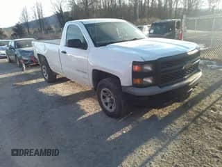 2014 Chevrolet Silverado 1500 Work Truck with VIN 1GCNKPEHXEZ342548, listed as a IAAI auction lot 41373661 with 158,148 mi miles and . Bid and sale history available at DreamBid. Image 1.