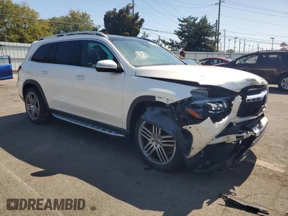 2020 Mercedes-Benz GLS 450 z VIN 4JGFF5KEXLA149704, wystawiony jako Copart lot #80638525 z przebiegiem 52 498 mil mil oraz Szkoda całkowita • Salvage title. Historia ofert i sprzedaży dostępna na DreamBid. Obrazek 4.