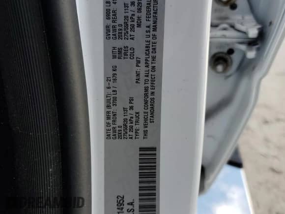 2021 Ram 1500 Big Horn with VIN 1C6RREFG5MN814952, listed as a Copart auction lot 74951324 with 32,970 mi miles and Non repairable. Bid and sale history available at DreamBid. Image 13.