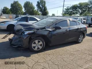 2018 Chevrolet Cruze LS with VIN 1G1BB5SM7J7125403, listed as a Copart auction lot 69429075 with 87,250 mi miles and Salvage title. Bid and sale history available at DreamBid. Image 1.