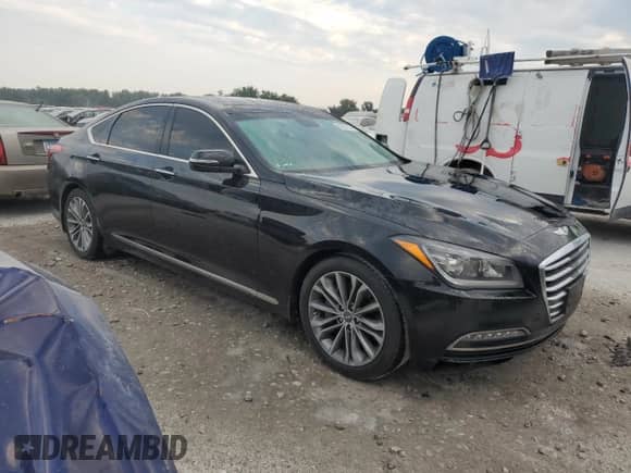 2016 Hyundai Genesis 3.8L with VIN KMHGN4JE6GU128579, listed as a Copart auction lot 69292634 with 83,603 mi miles and Salvage title. Bid and sale history available at DreamBid. Image 4.