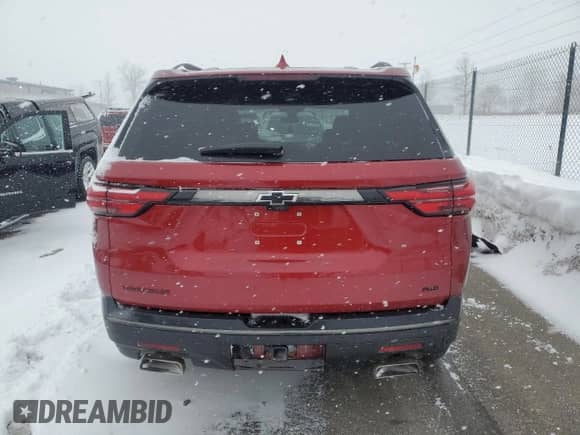 2022 Chevrolet Traverse Premier with VIN 1GNEVKKW9NJ138455, listed as a Copart auction lot 46489125 with Not provided miles and Salvage title. Bid and sale history available at DreamBid. Image 6.